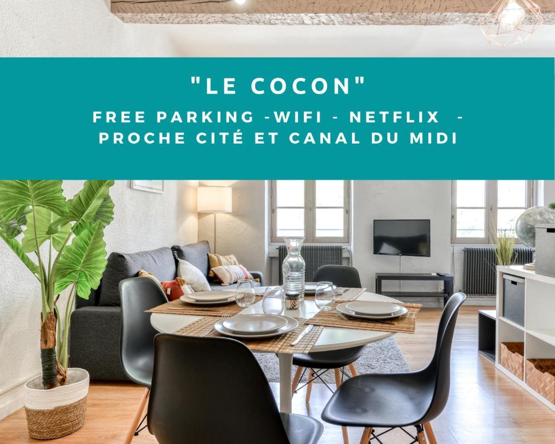 Le Cocon / Free Parking / Wifi / Netflix Lägenhet Carcassonne Exteriör bild